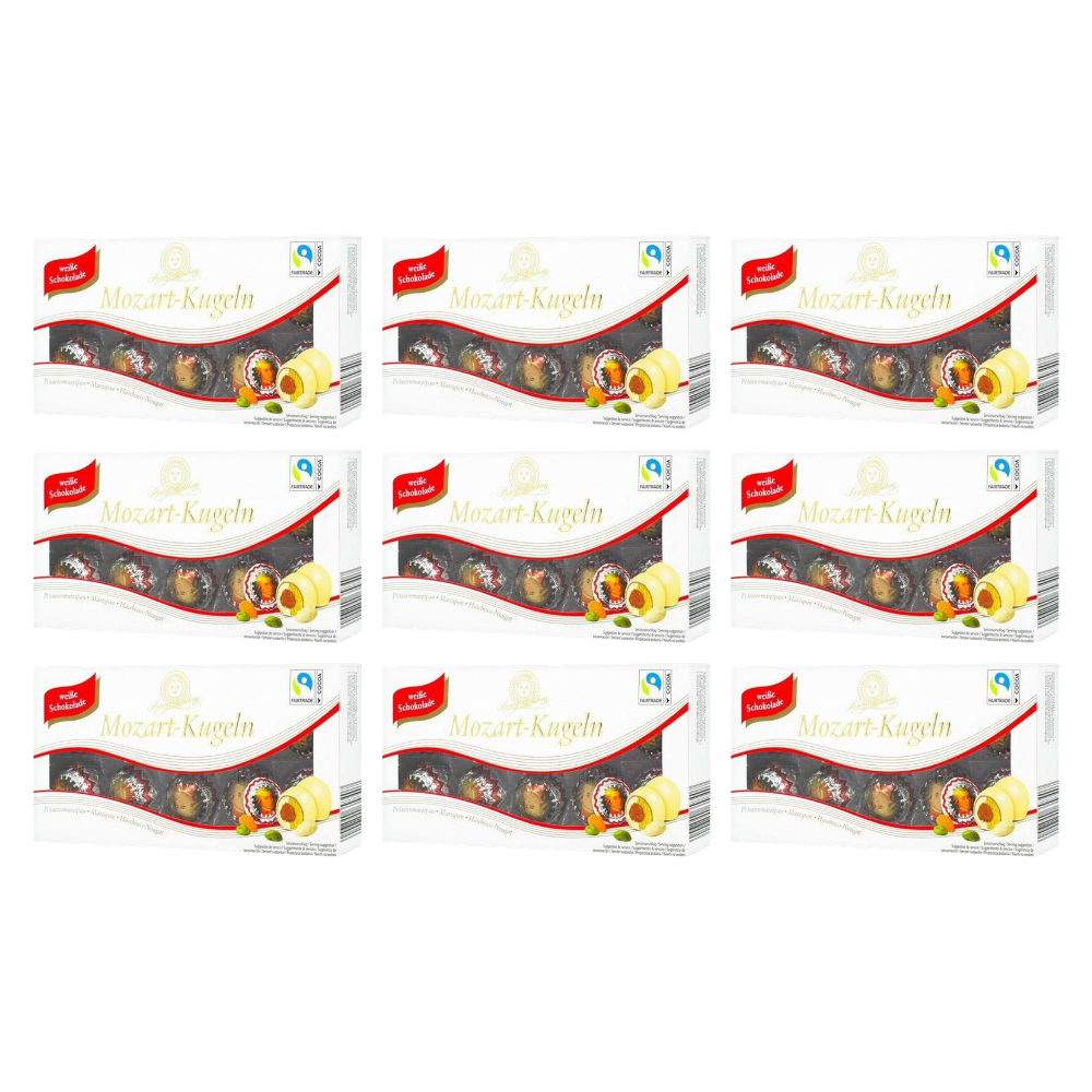 Henry Lambertz Mozart Kugeln Weisse Schokolade 200g – 9 Stück – Packbild