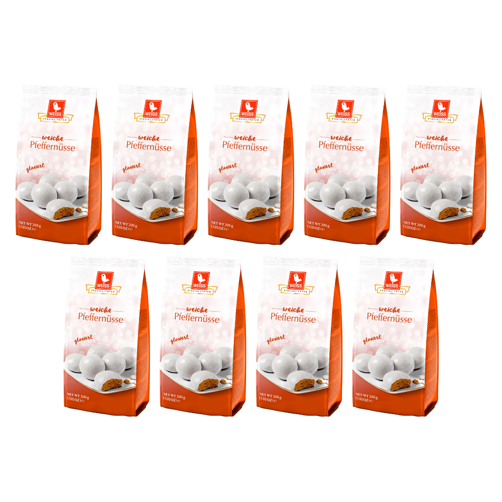 Weiss Pfeffernüsse 200g – 9 Stück – Packbild