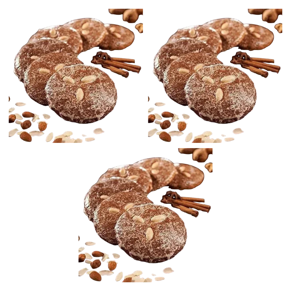 Weiss Bruch Elisen Lebkuchen 0,5 kg glasiert II Wahl 500g MHD 05/26 – 3 Stück – Packbild
