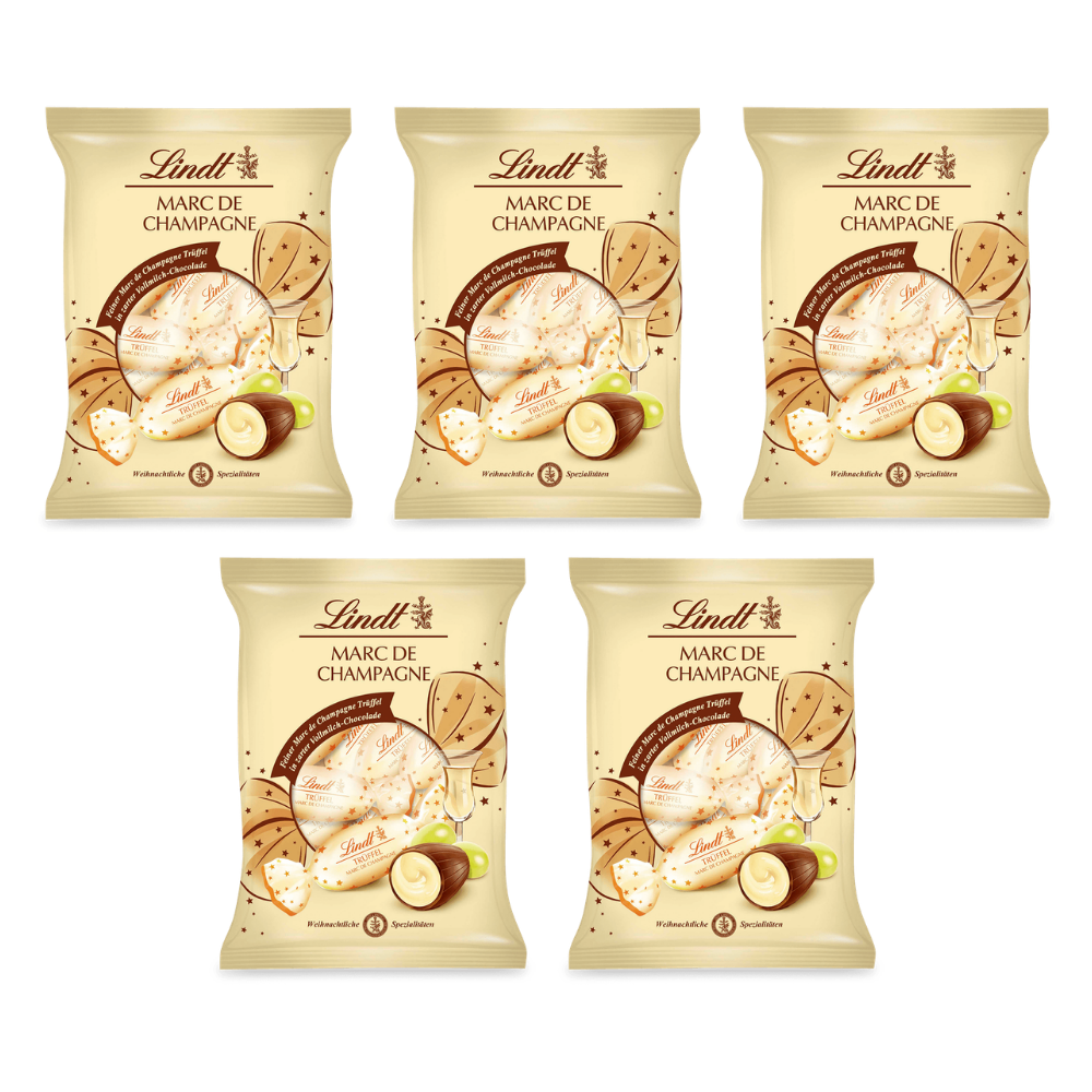 Lindt Marc de Champagne Zapfen 101 g – 5 × 101 g – Packbild