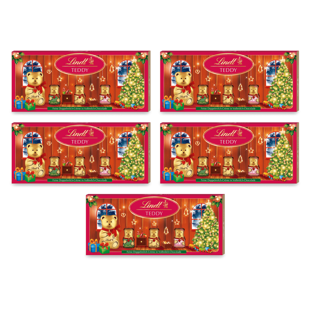 Lindt TEDDY Freunde 96 g – 5 × 96 g – Packbild
