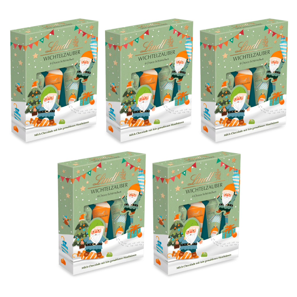 Lindt Wichtel Schirmchen 54 g – 5 × 54 g – Packbild
