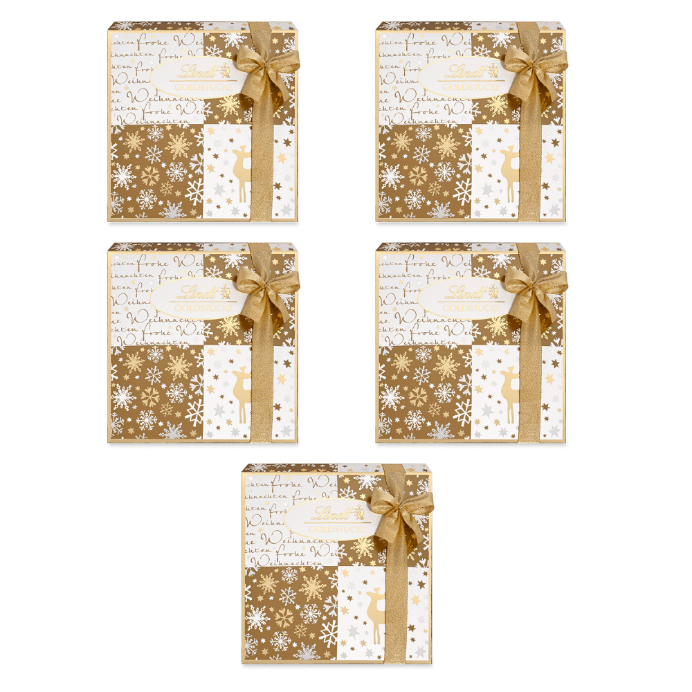 Lindt Goldstücke Pralinés 175 g – 5 × 175 g – Packbild