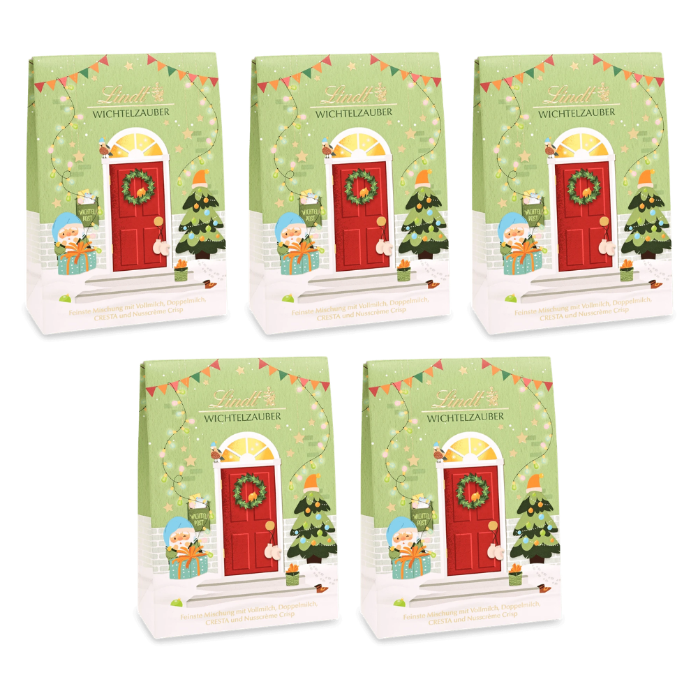 Lindt Wichtelzauber Tasche 131 g – 5 × 131 g – Packbild