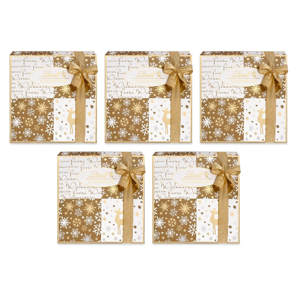 Lindt Goldstücke Pralinés 275 g – 5 × 275 g – Packbild