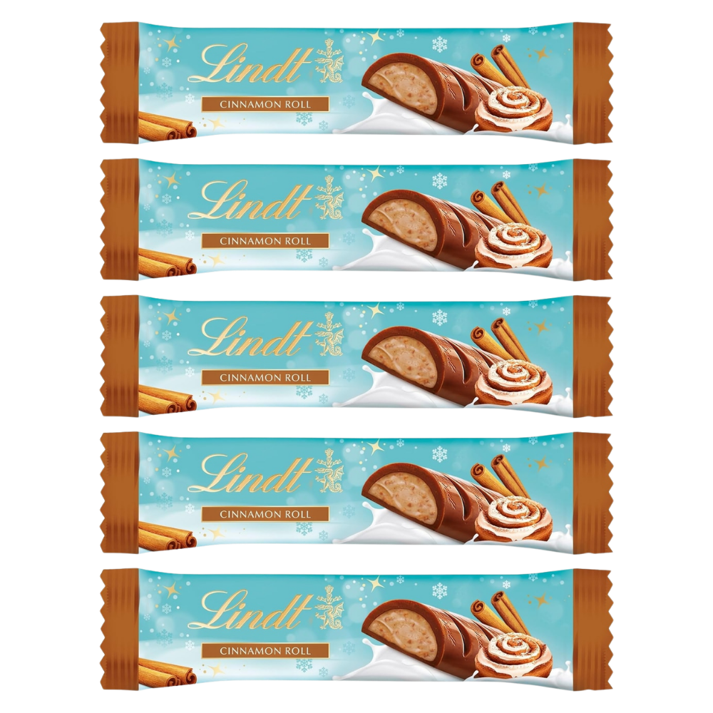 Lindt Cinnamon Roll Riegel 38 g – 5 × 38 g – Packbild