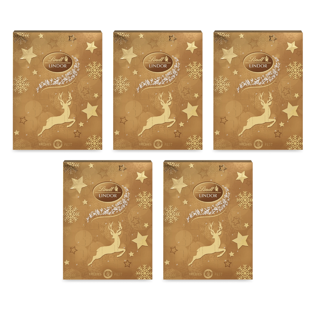 Lindt LINDOR Adventskalender 290 g – 5 × 290 g – Packbild