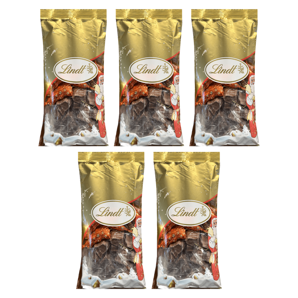 Lindt Weihnachtsmischung Goldener Beutel 600 g – 5 × 600 g – Packbild