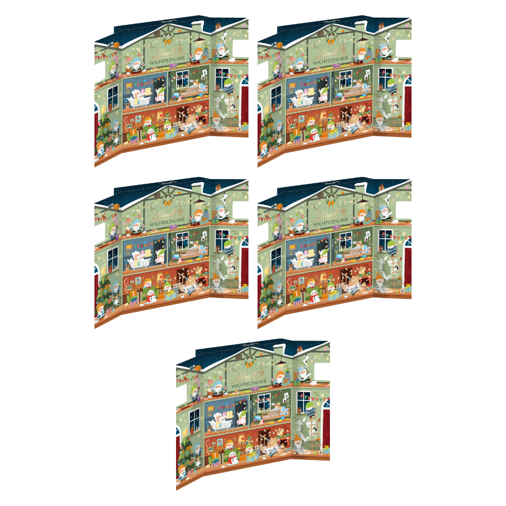 Lindt Wichtelzauber Adventskalender 146 g – 5 × 146 g – Packbild