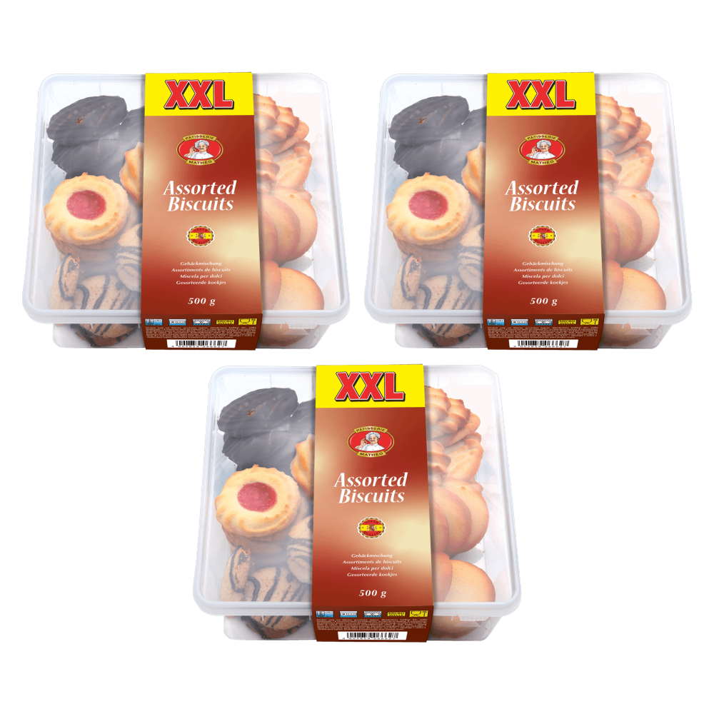 Pâtisserie Mathéo XXL Keksmischung 500 g – 3er-Pack – Packbild