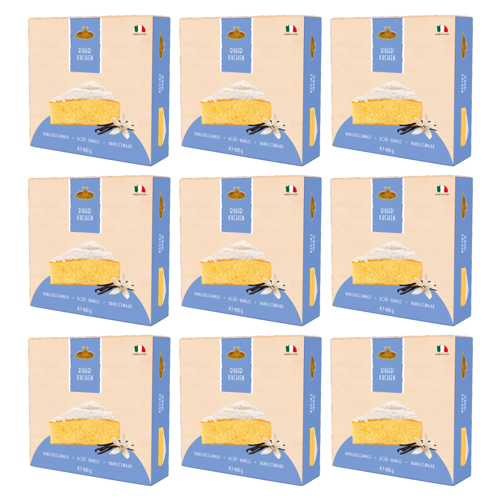 Meister Moulin Rührkuchen Vanille 400g – 9er-Pack – Packbild