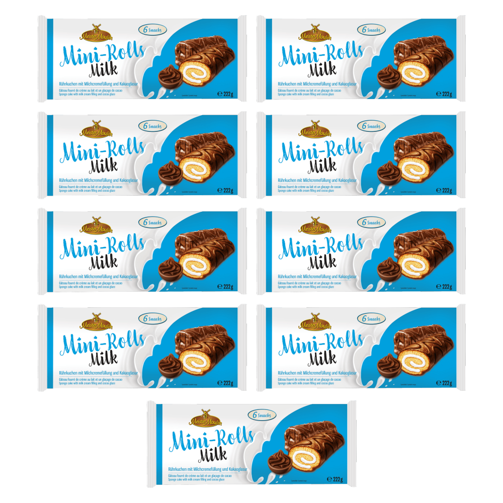 Meister Moulin Mini-Rolls Milk 222 g – 9er-Pack – Packbild