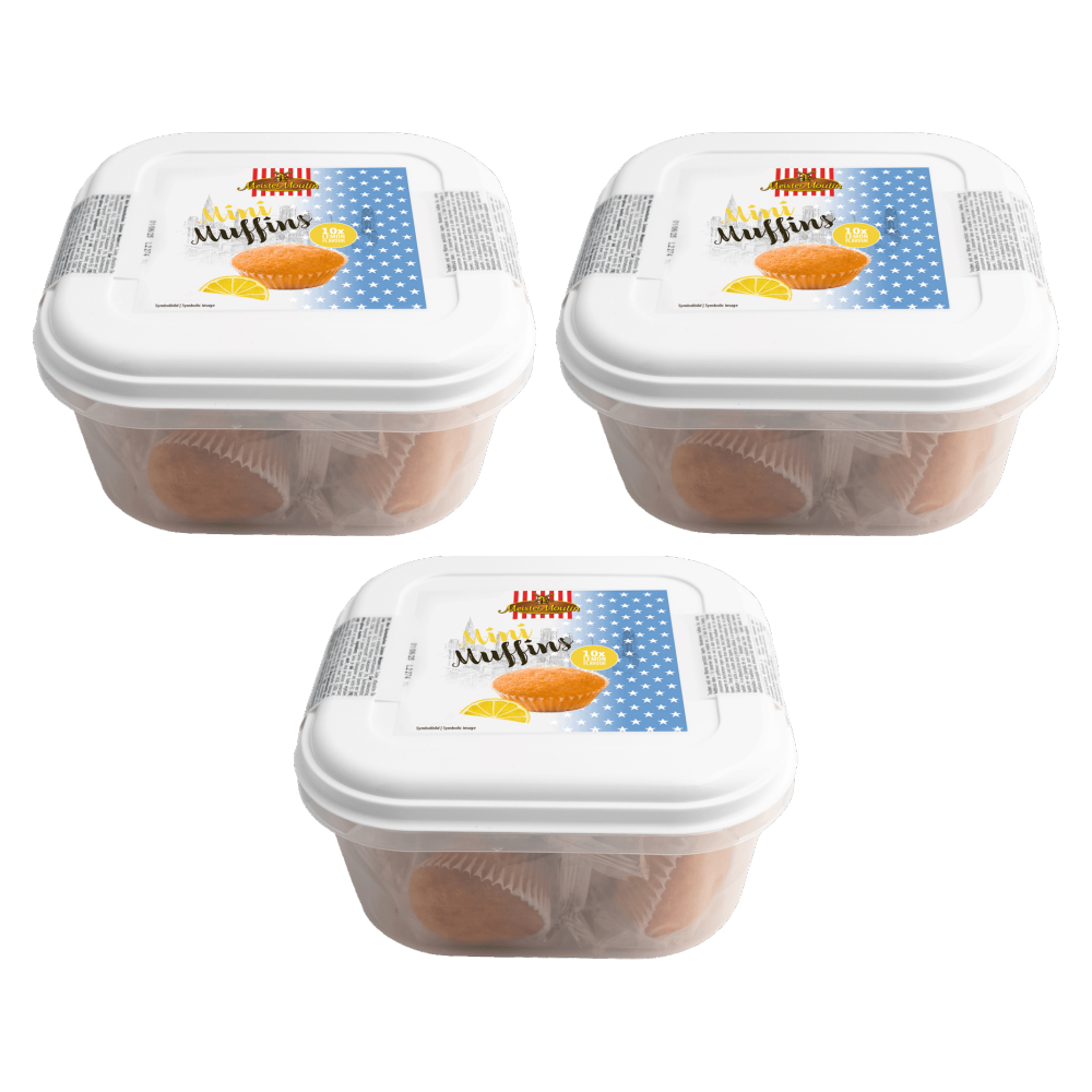 Meister Moulin Mini Muffins Lemon 250g – 3er-Pack – Packbild