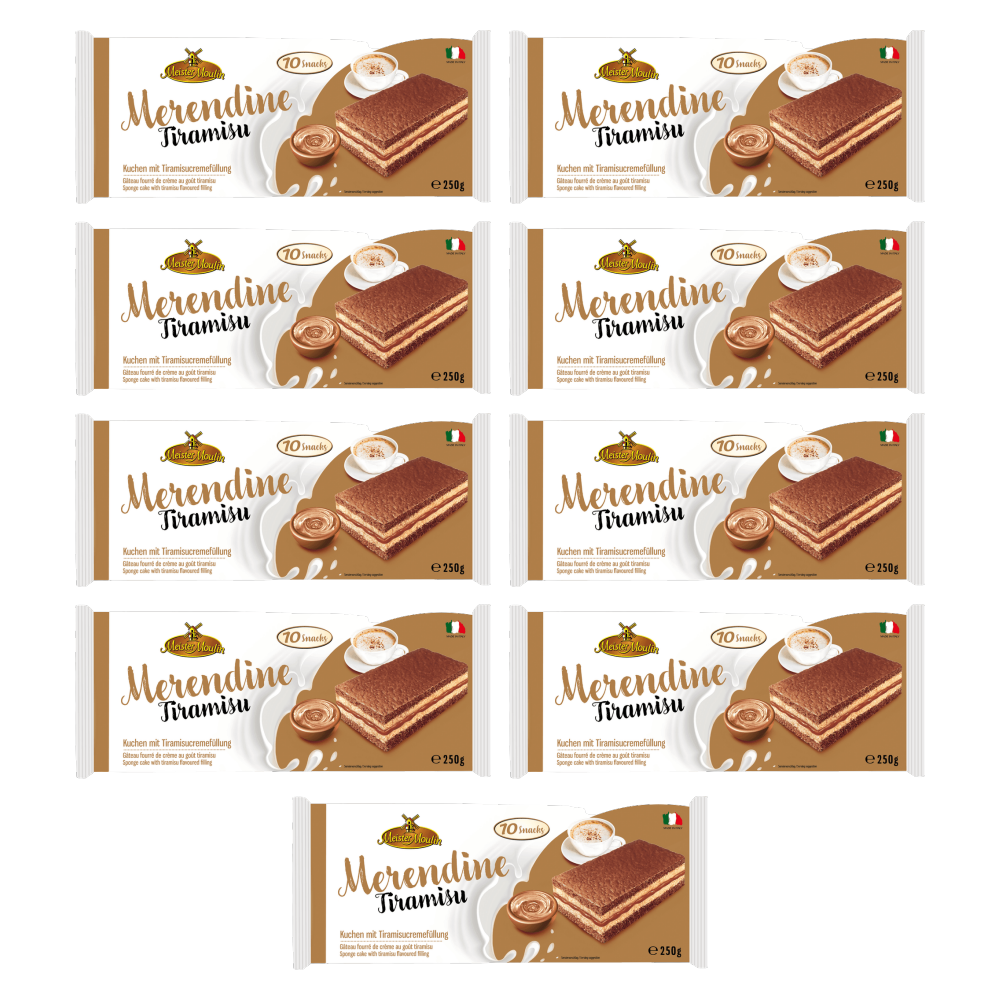 Meister Moulin Kuchenschnitten mit Tiramisucreme 250g – 9er-Pack – Packbild