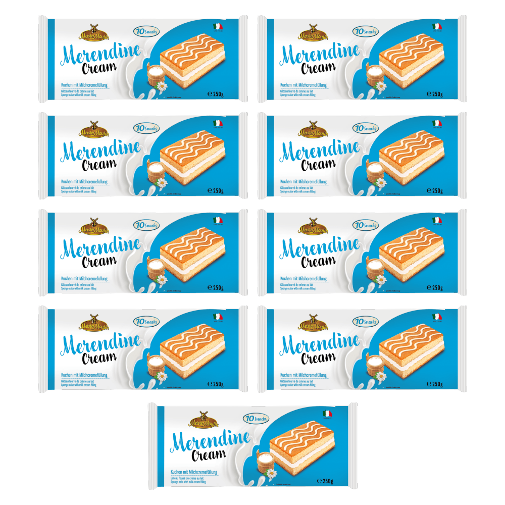 Meister Moulin Kuchenschnitten mit Milchcreme 250g – 9er-Pack – Packbild
