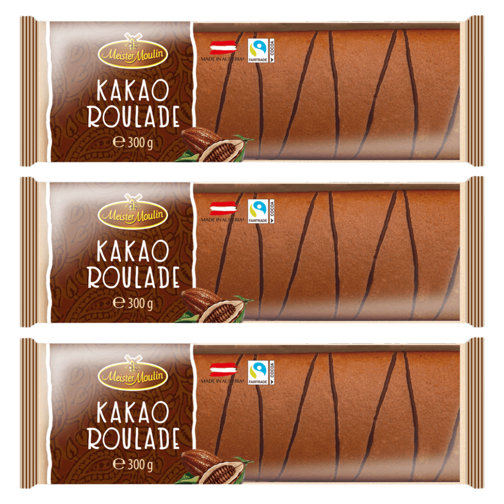 Meister Moulin Kakaoroulade 300 g – 3er-Pack – Packbild