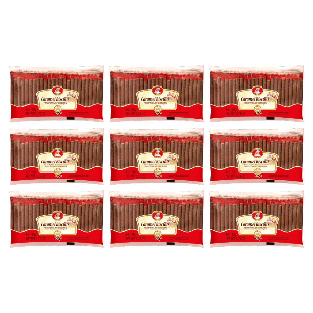 Pâtisserie Mathéo Caramel Biscuits 150g (25x6g) – 9er-Pack – Packbild