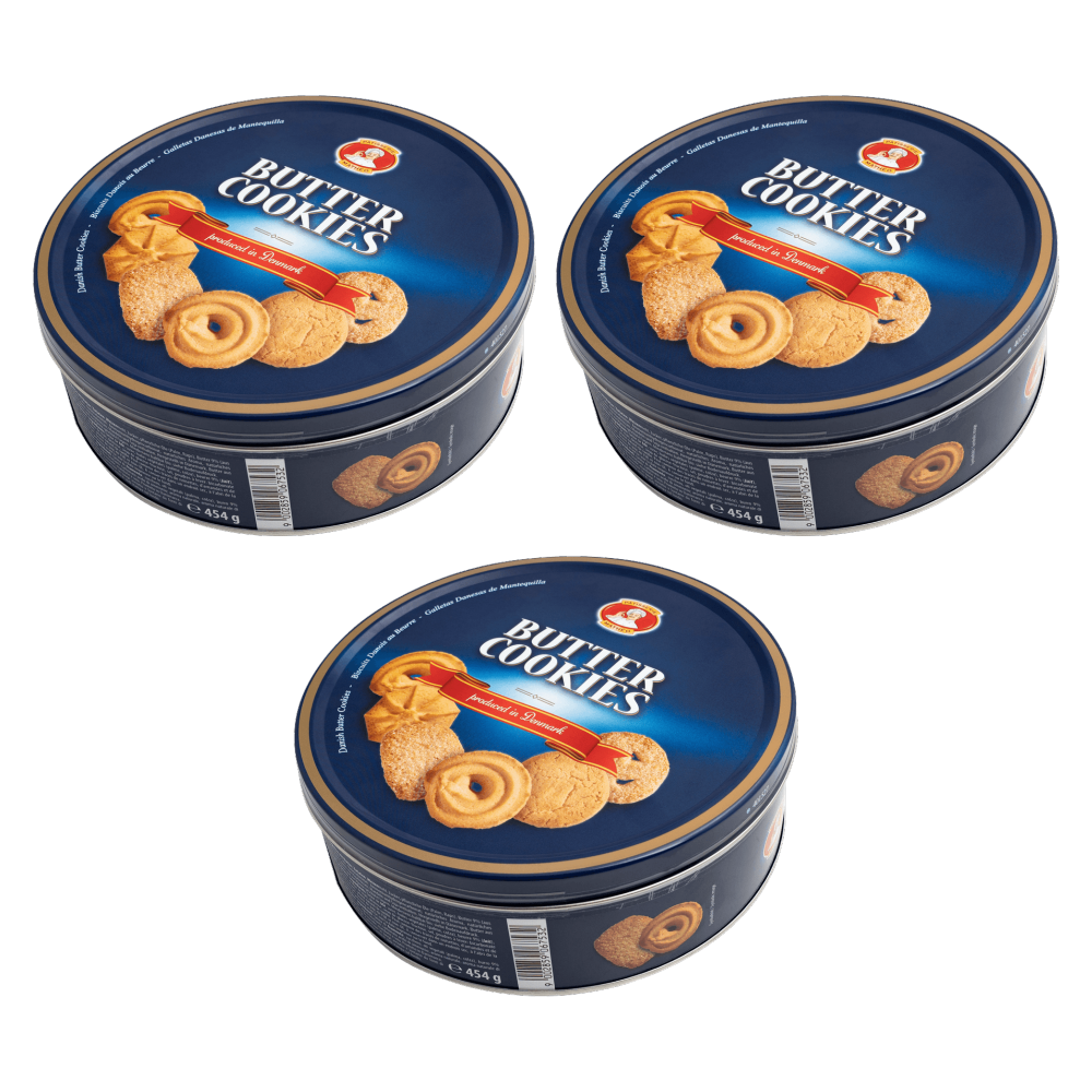 Pâtisserie Mathéo Butter Cookies 454g – 3er-Pack – Packbild