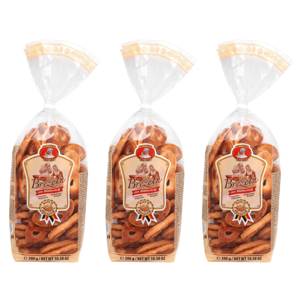 Pâtisserie Mathéo Blätterteigbrezeln 300g – 3er-Pack – Packbild