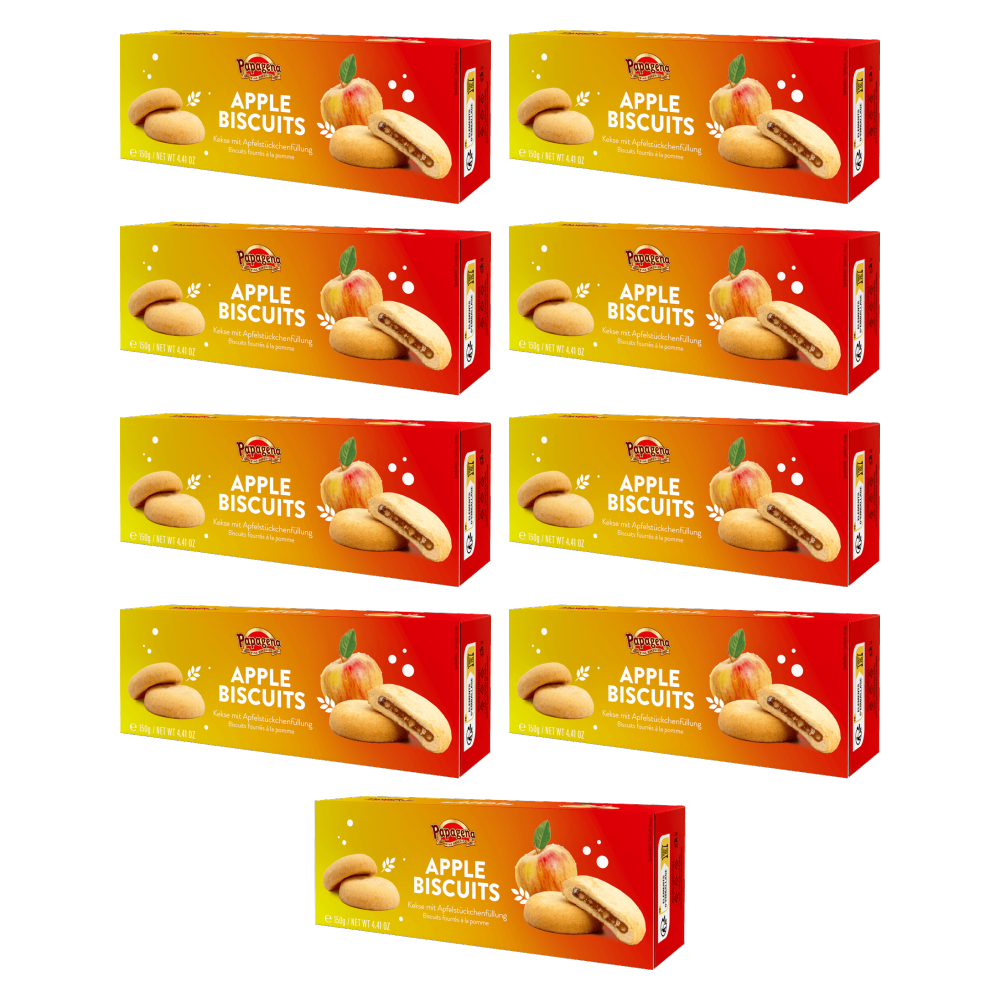 Papagena Biscuits mit Apfelfüllung 150g – 9er-Pack – Packbild