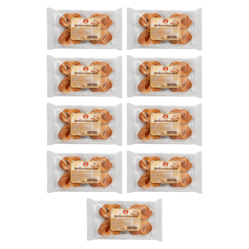 Pâtisserie Mathéo Aprikosentaschen 150g – 9er-Pack – Packbild