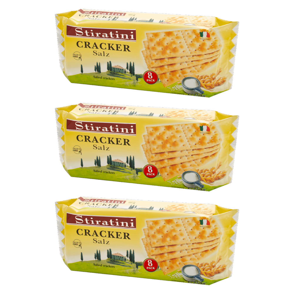 Stiratini Cracker gesalzen 250g – 3er-Pack – Packbild