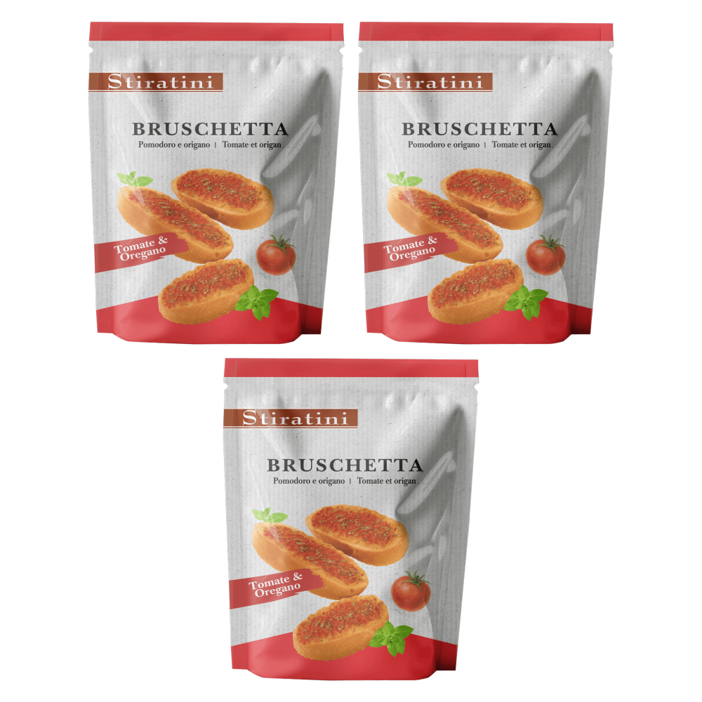 Stiratini Bruschetta Tomate & Oregano 160g – 3er-Pack – Packbild