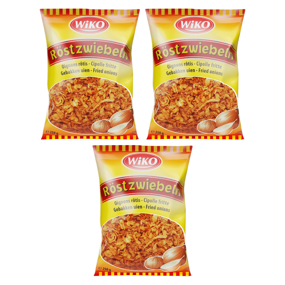 Wiko Röstzwiebeln 250g – 3er-Pack – Packbild