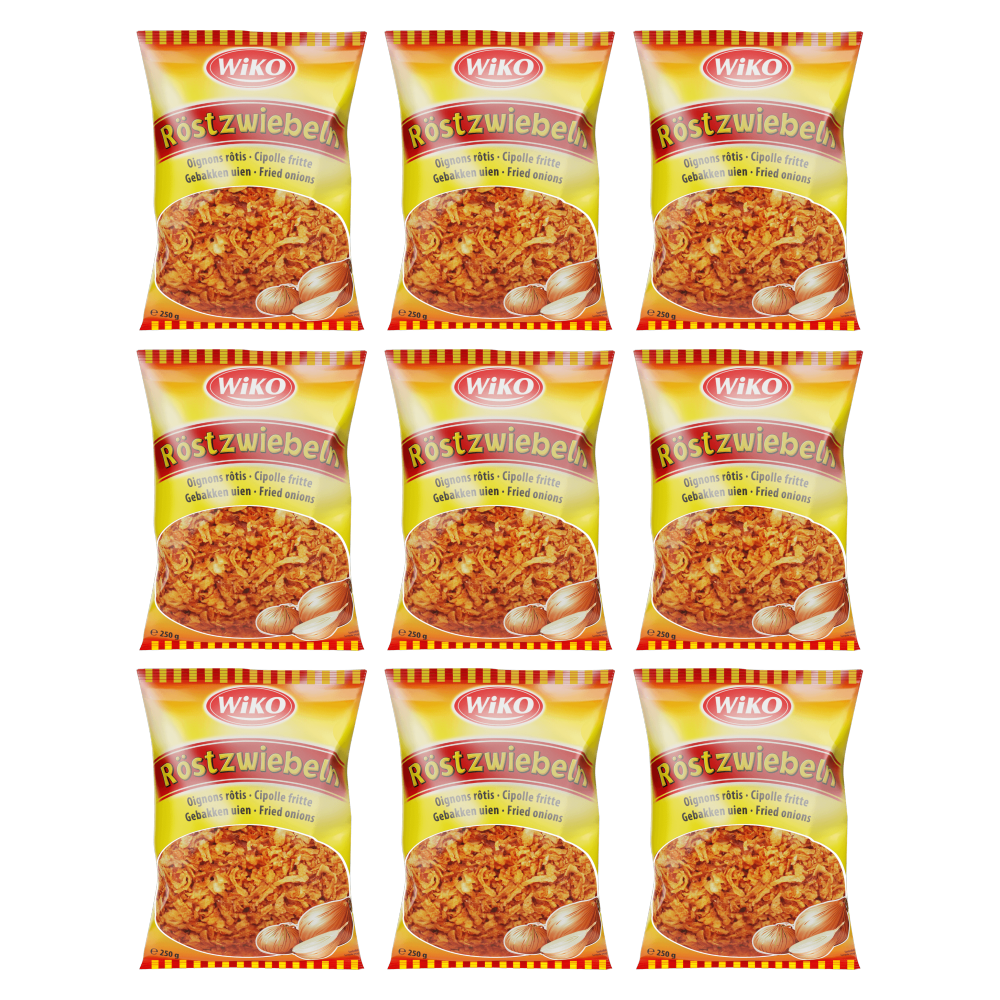 Wiko Röstzwiebeln 250g – 9er-Pack – Packbild