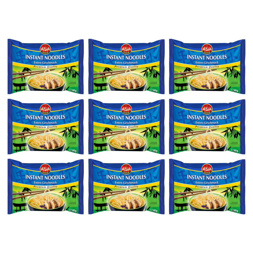 Asia Gold Instant Nudeln Ente 30x 60g – 9er-Pack – Packbild