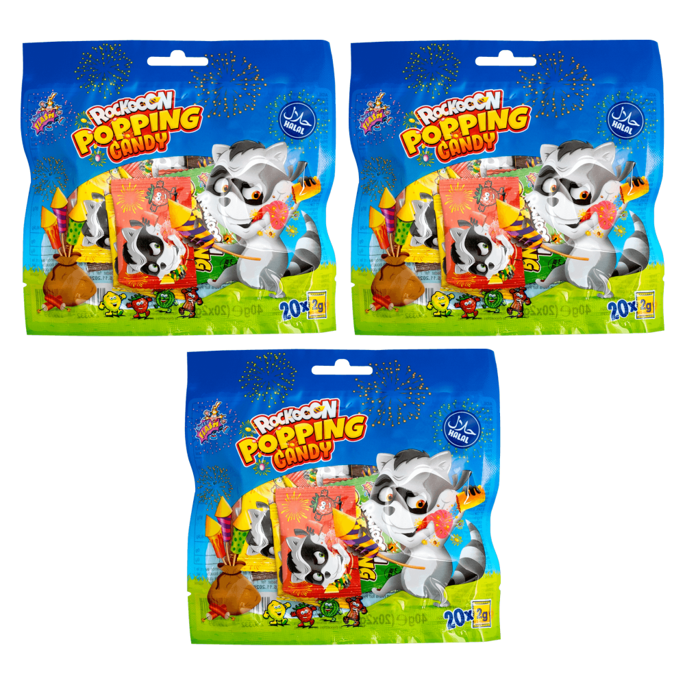 Sweet Flash Popping Candy 20x2g – 3er-Pack – Packbild