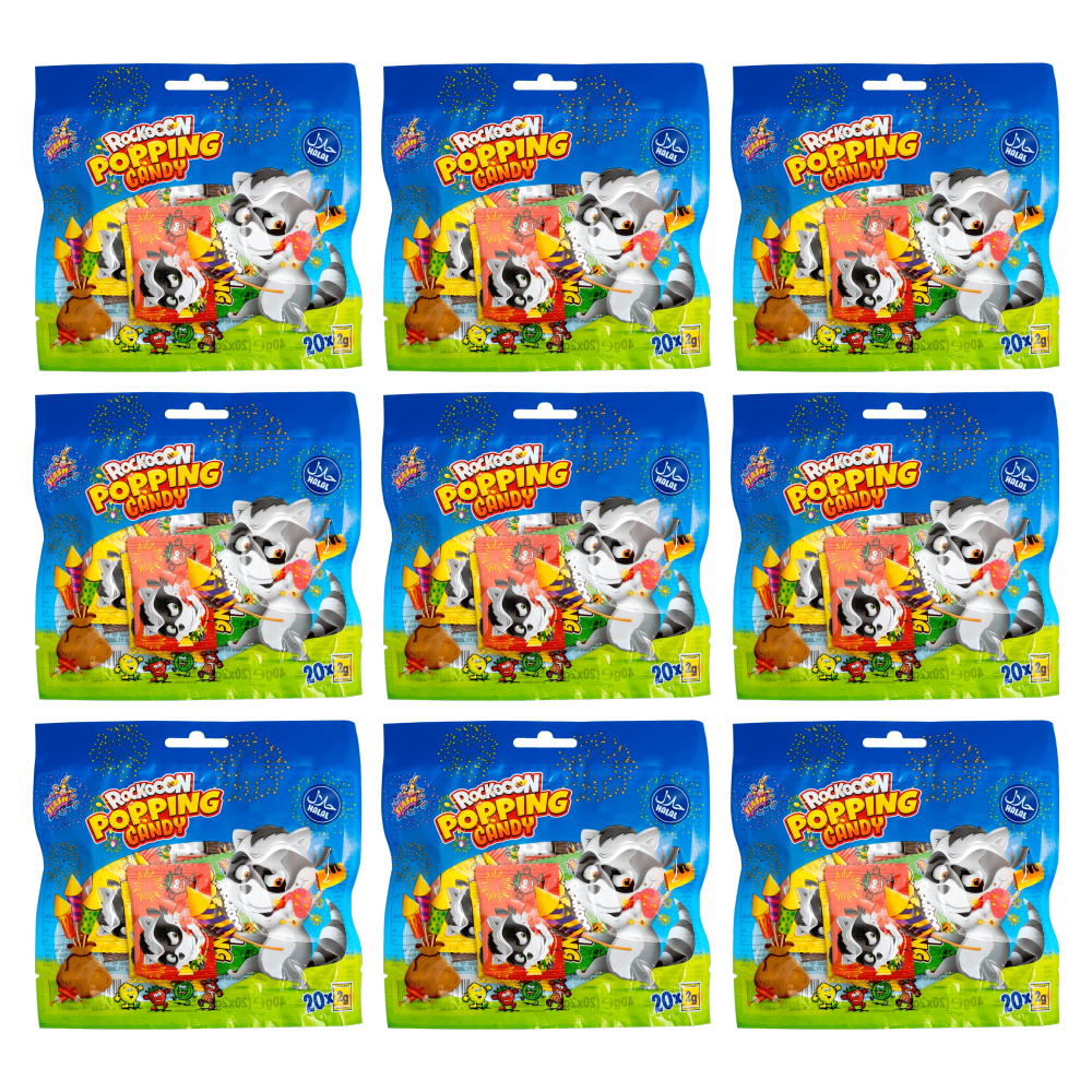 Sweet Flash Popping Candy 20x2g – 9er-Pack – Packbild
