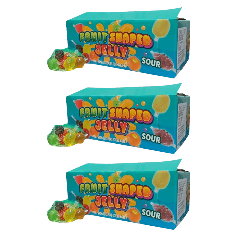 Sweet Flash Fruchtgummi Fruit Shaped Jelly Sour 315g – 3er-Pack – Packbild