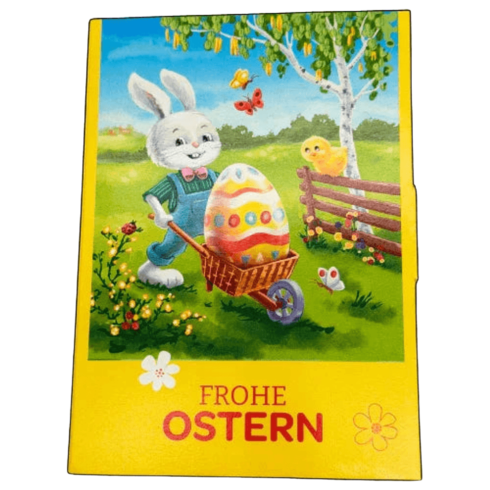 Storz Grußkarte Ostern Herz Vollmilch Schokolade 6x 9g, 54 g