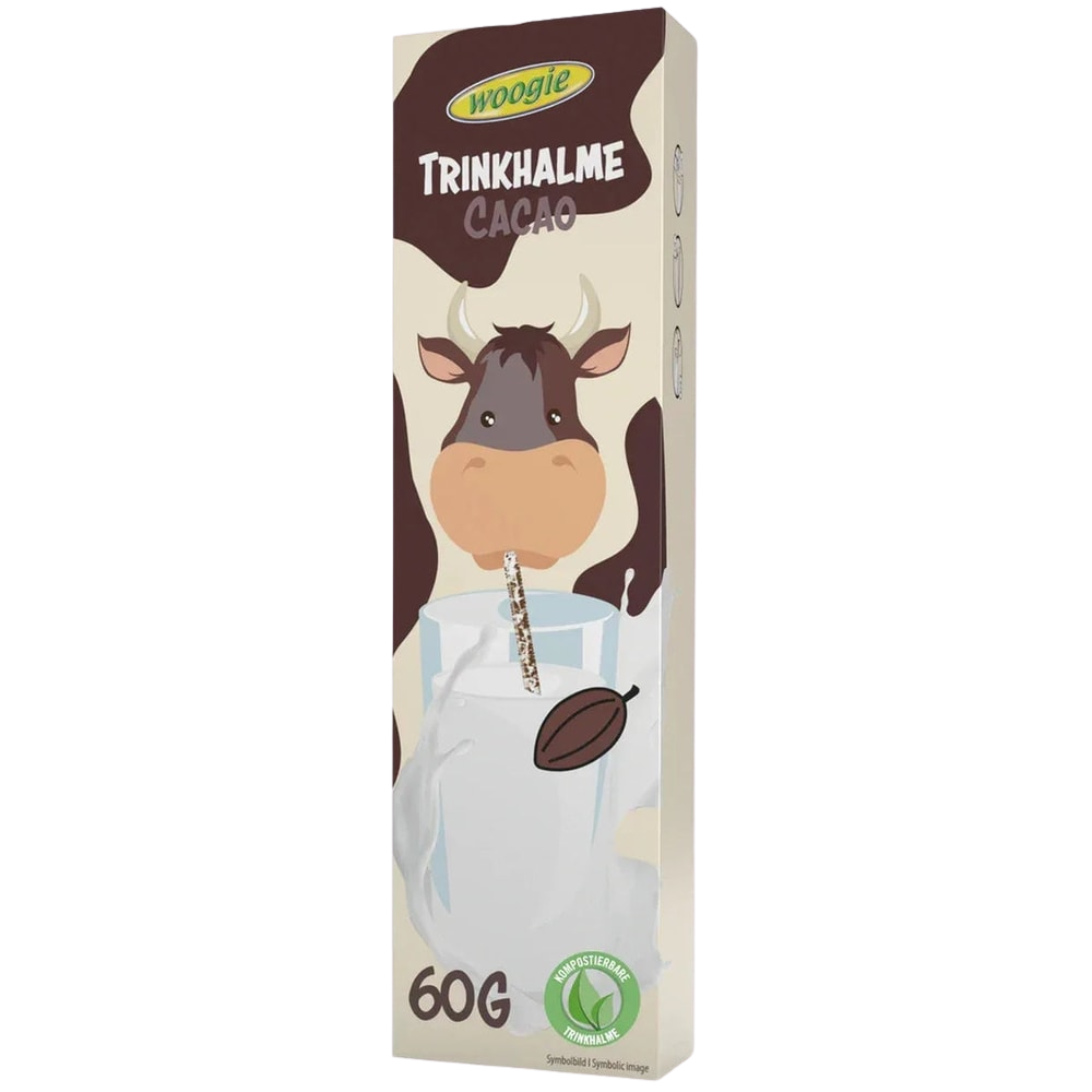 Trinkhalme Zuckerperlen 10x6g 60g Erdbeere Kakao Vanille, Auswählbar