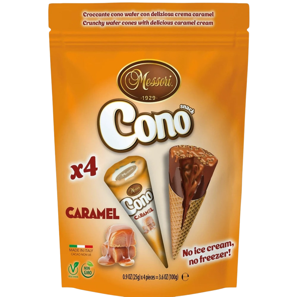 Cono Mini-Waffelhörnchen Karamell 4 × 25 g