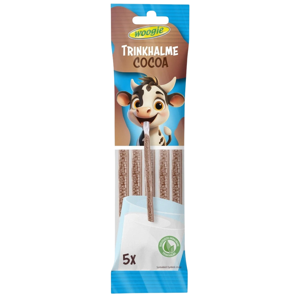 Woogie Trinkhalme Kakao 5 × 6 g (30 g)