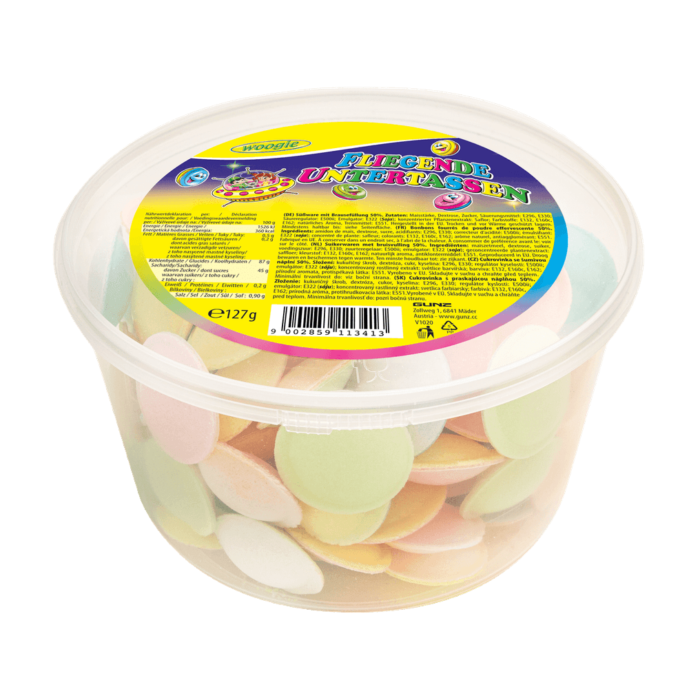 Woogie Fliegende Untertassen mit Brausefüllung 127g