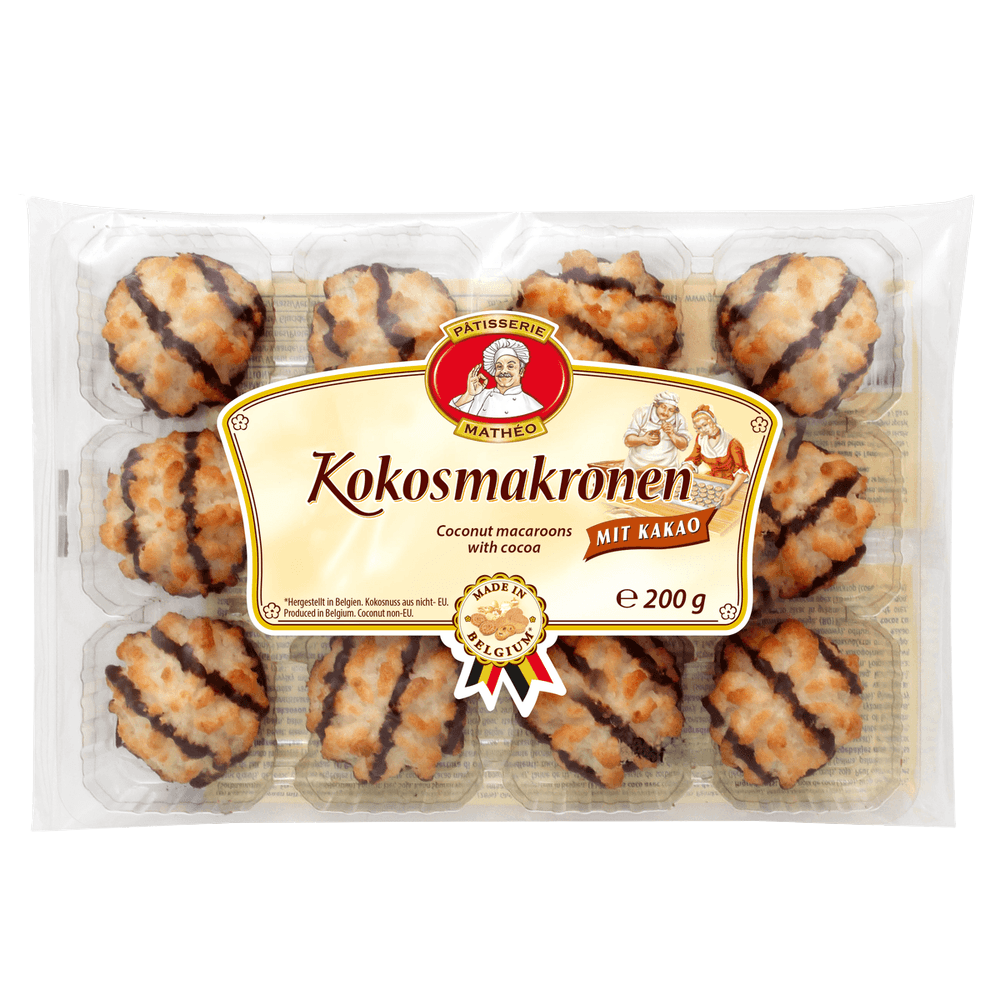 Pâtisserie Mathéo Kokosmakronen Kakao 200g