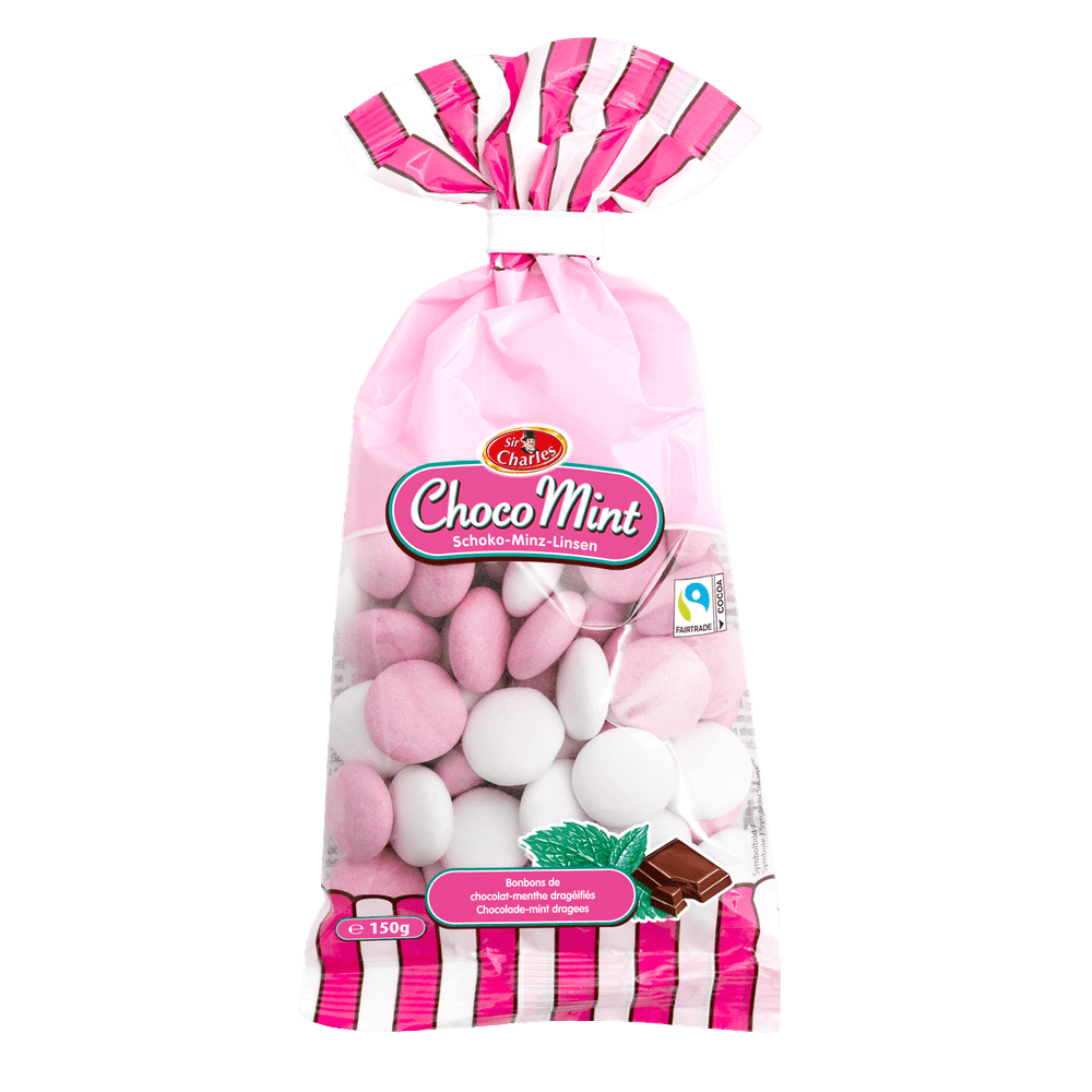 Sir Charles Schokolade Dragées mit Pfefferminzgeschmack 150g