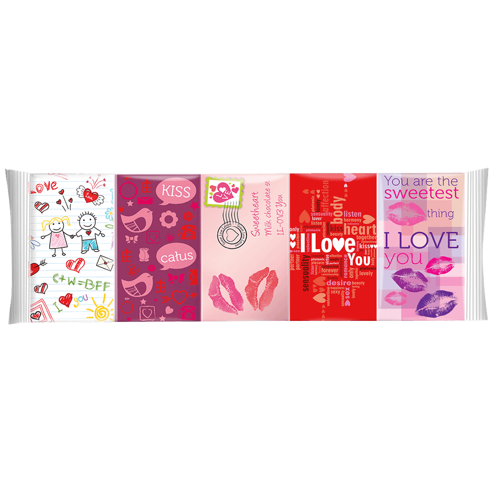 Maitre Truffout I love you Milchschokolade 5x15g