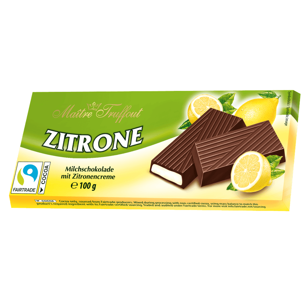 Maitre Truffout Cremeschokolade Zitrone 100g