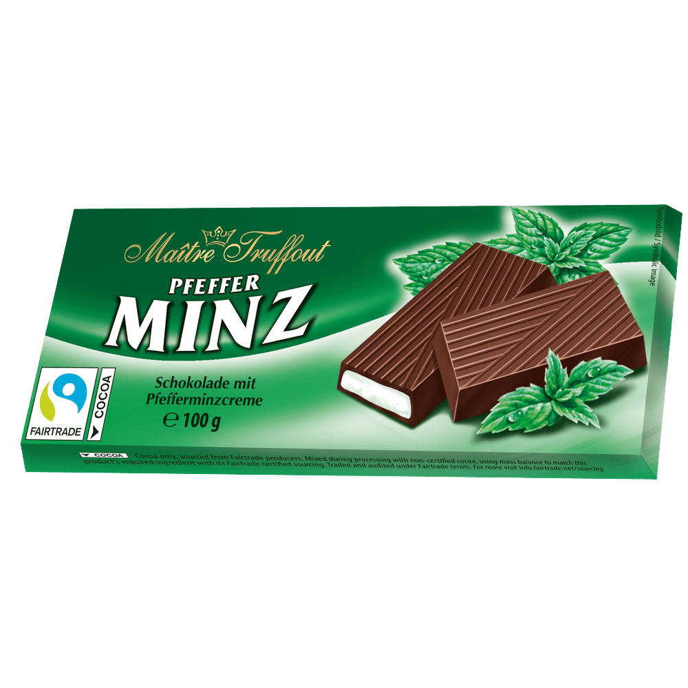 Maitre Truffout Cremeschokolade Pfefferminz 100g