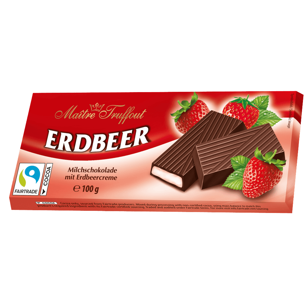Maitre Truffout Cremeschokolade Erdbeer 100g