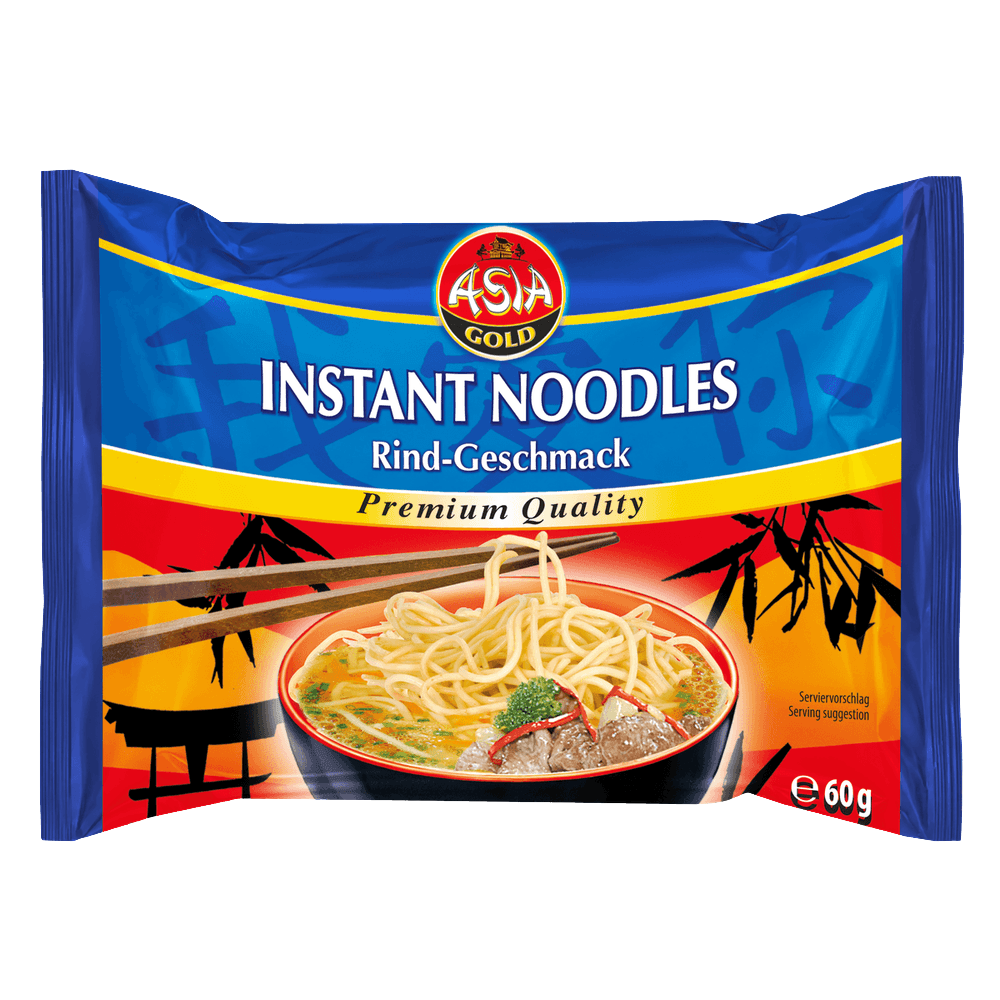 Asia Gold Instant Nudeln Rind 30x 60g