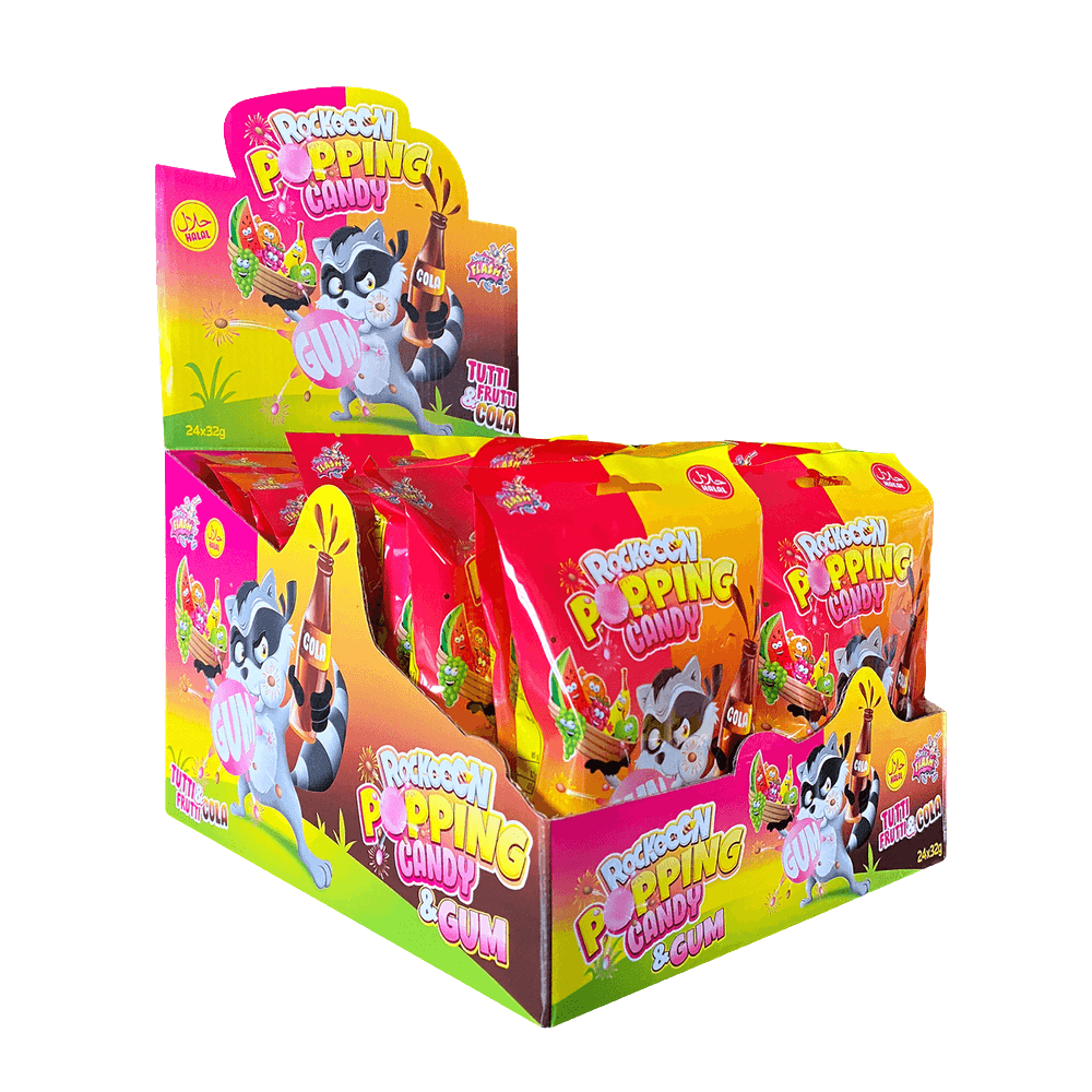 Sweet Flash Popping Candy & Gum 32g (4x8g)