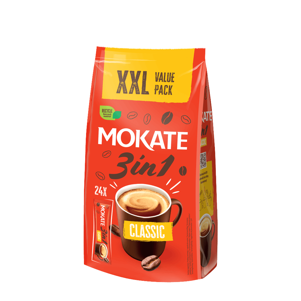 Mokate Kaffee Getränkepulver Classic 3in1 408g