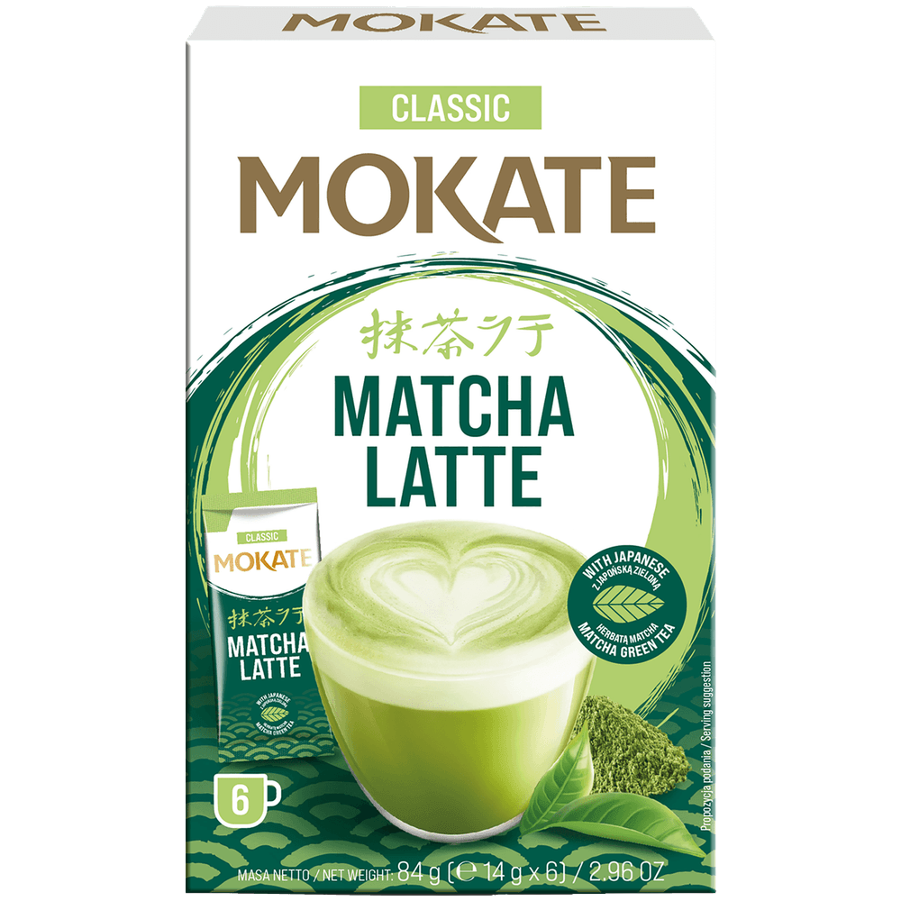 Mokate Instant Getränkepulver Matcha Latte Classic 84g (6x14g)
