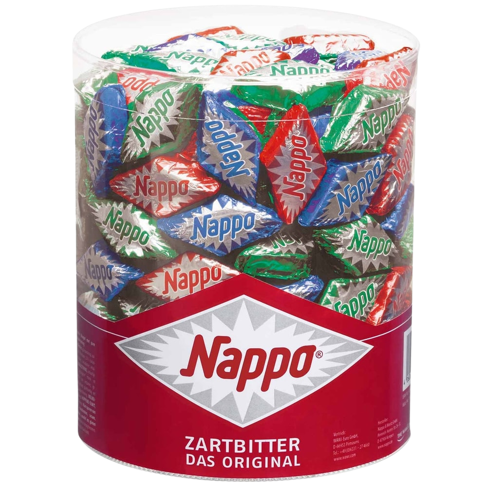 Nappo Zartbitter Das Original Dose Nougat Zartbitterschokolade 1320g