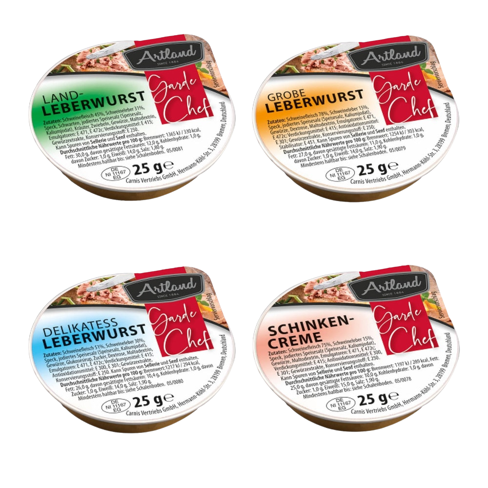 Artland Wurst-Sortiment 100 Portionen je 25g